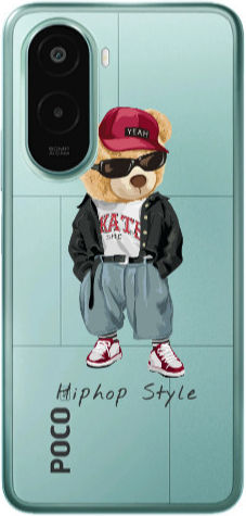 Xiaomi Poco M7 Hip Hop Style Transparent Silicone Tpu Θήκη