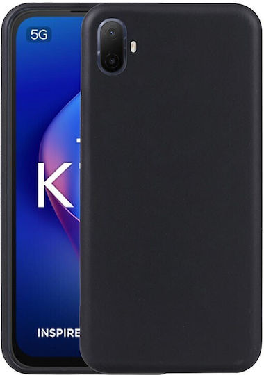Матов Гъвкав Силиконов Калъф Black Tcl K70 5g