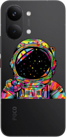 Xiaomi Poco X8 Pro Max Astronaut 209 Transparent Silicone Tpu Θήκη
