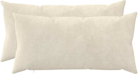 vidaXL Sofakissen Heerlen Creme 40x80 cm 925804
