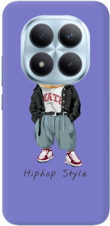 Husă din silicon TPU mov, stil Hip Hop, pentru Xiaomi Redmi Note 15 Pro