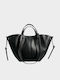 Leather Women's Shopper Bag Black