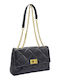 Leather Women's Flap Bag Black