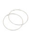 Ro Accessories Silver Hoop Earring 70mm