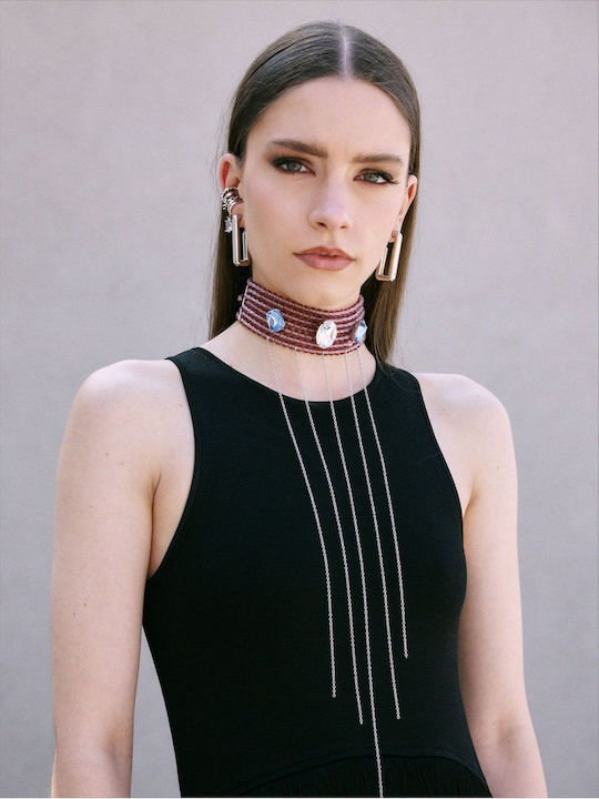 Kaleido Choker in Gold-Plated Steel Lilac