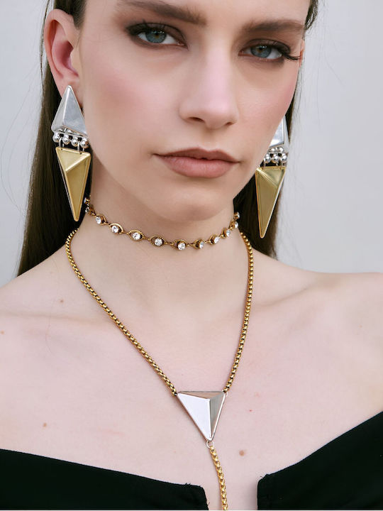 Kaleido Necklace in Gold-Plated Steel