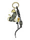 1492 Keychain Bag Charm Panther Gold Details Savil Black