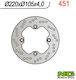 Ng Front Brake Disc Honda Scooters 125/150 220x105x4 4 Holes Ø10.5