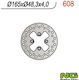 NG Vordere Bremsscheibe Can-Am/Bombardier DS 650 2000–2006 165 × 4 mm