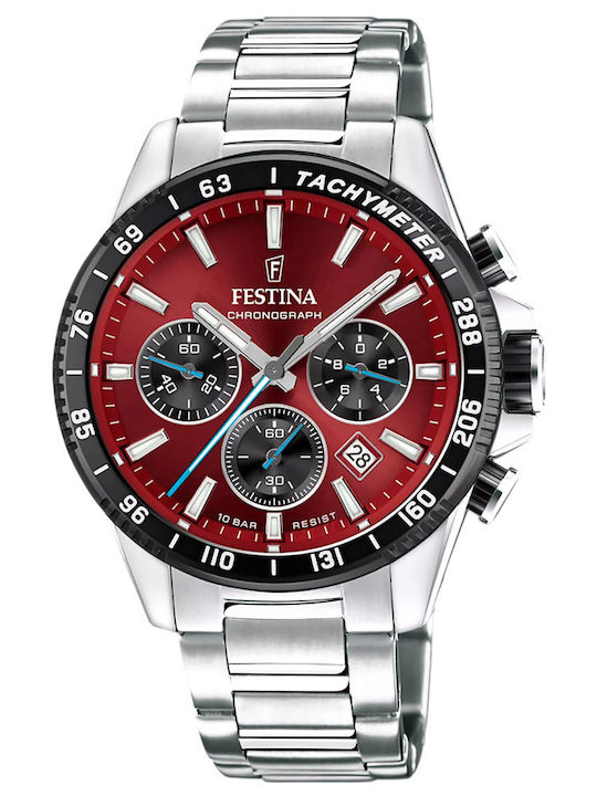Festina Мъжки часовник 45 мм Хронограф на батер...