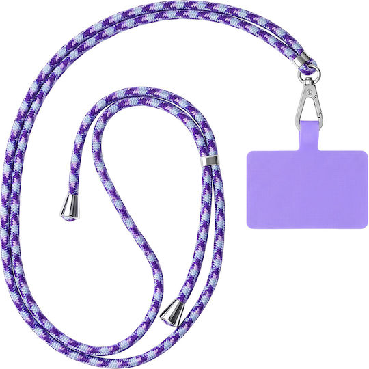 Zanaé Cordella Series Adjustable Smartphone Neck Lanyard Adapter Purple