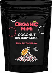 Сух скраб за тяло с кокос, розова сол и папая Organic Mimi 150 г