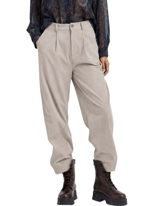 Namaste Women's Ecru Fabric Trousers