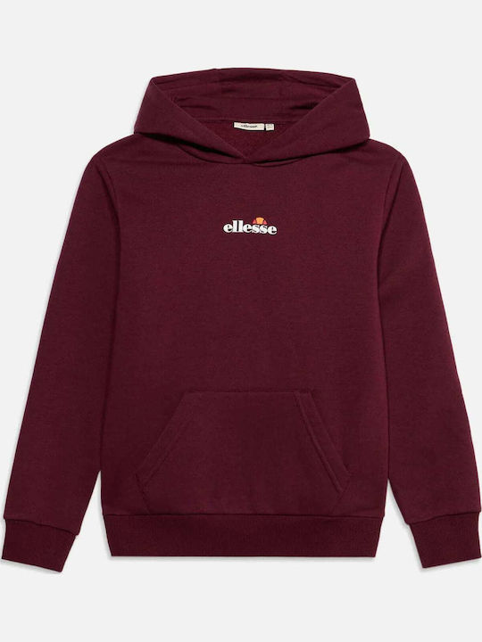 Ellesse Παιδικό Φούτερ με Κουκούλα Μπορντό Otte...