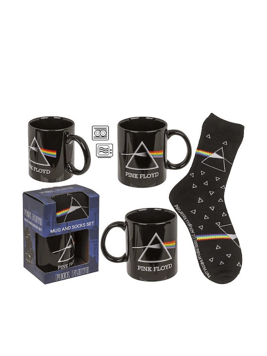 Out Blue Unisex Σετ Δώρου Κούπα Κάλτσα Pink Floyd 78-8449 Μαύρο