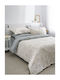 Vesta Home King Size Quilt 260x240 cm Valencia Turquoise
