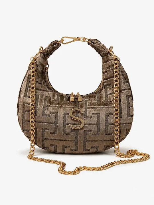 Sorena Handmade Calisti Women's Beige Hobo Bag