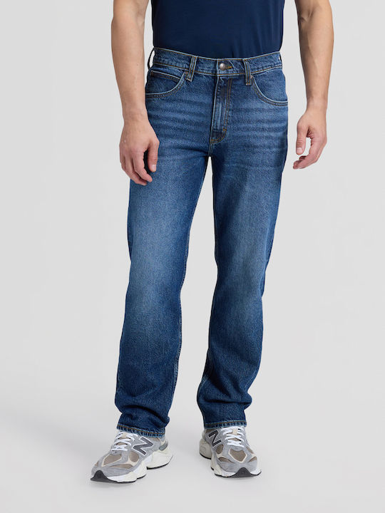 Lee West Мъжки Дънки Regular Straight Fit Сини