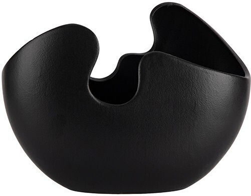Eurolamp Ceramic Black Plant Pots 22.8x11.8x17.2cm 2pcs
