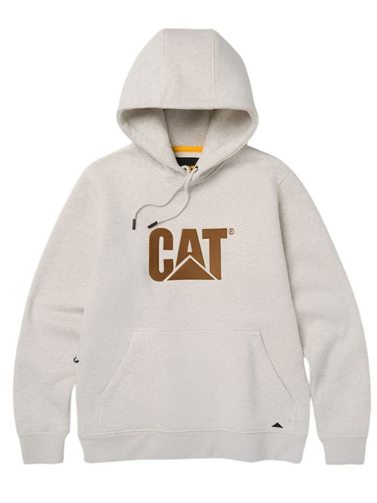 Caterpillar Fleece-Sweatshirt mit Kapuze 360 g/m² Cremebeige 1050048