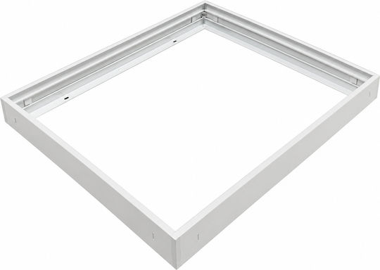 Бяла Рамка за Външен Монтаж на Панел 60x60 Evivak Evivak-111395 Evivak-111395
