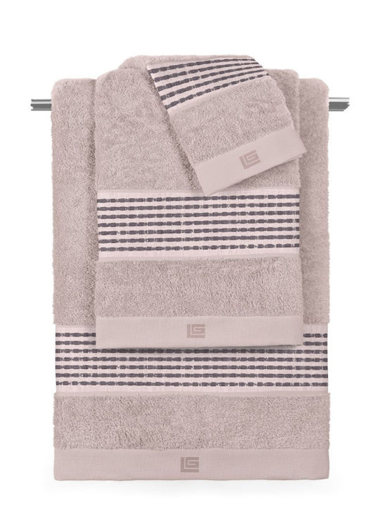 Guy Laroche Atelier Pink Bath Towel Set 3 pcs