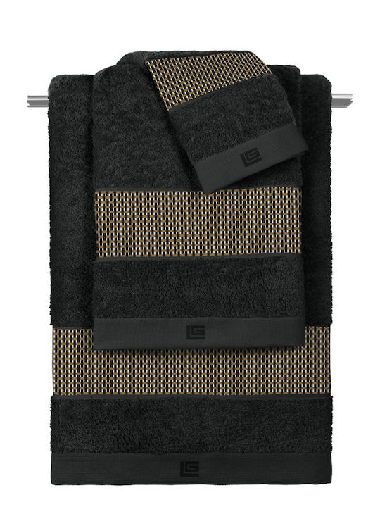 Guy Laroche Celestia Black Bath Towel Set 3 pcs...