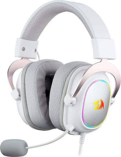 Redragon Zeus-X Over Ear Gaming Headset με σύνδεση USB Λευκό