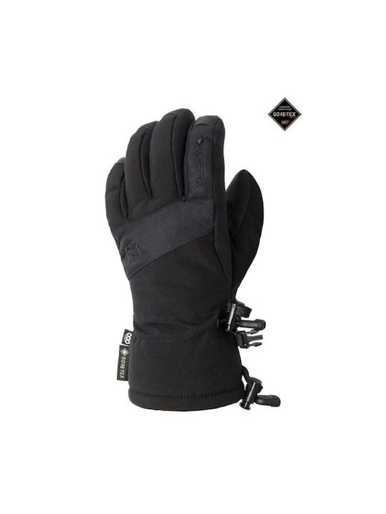 686 Mănuși cu un deget pentru Copii, Mănuși de Schi și Snowboard cu Membrană Gore-Tex, Negre