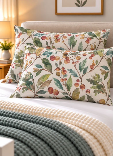 Decotelia Izzie Set of Multicolour Pillowcases with Envelope Cover 50x70cm