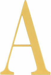 Acrylic Cake Topper Letter A Gold Model 9 Cm Lumea