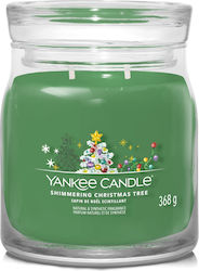 Yankee Candle Green Christmas Glass Candle
