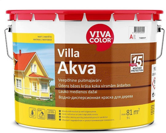 VivaColor Water-Based Paint for Exterior Use Villa Akva 9lt
