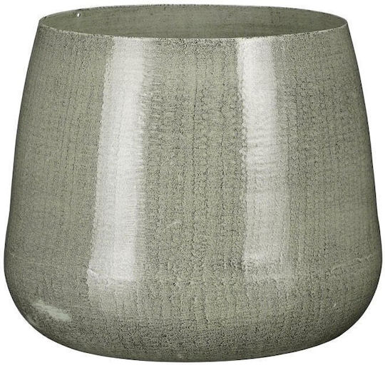 Lumarko Grey Round Planter 19x19x16 cm