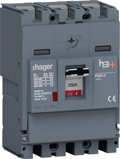 Schneider Electric Διακόπτης Ισχύος Βιομηχανικού Τύπου HCT250AR