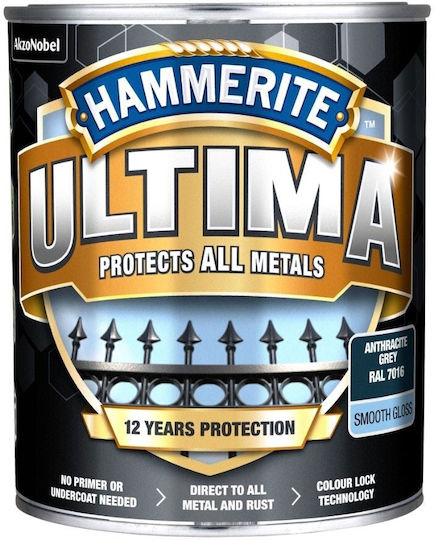 Hammerite Цвят за радиатори 0.7 л Антрацит Лъскав