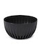 Lamela Mira Plastic Flower Pot Black with Saucer 14x14x14cm