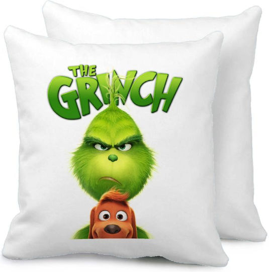 Mr Grinch Μαξιλάρι Καναπέ 40x40cm Περιέχεται Γέμισμα