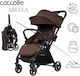 Arella Kinderwagen Geeignet für Neugeborene Coffee Brown 7,8 kg