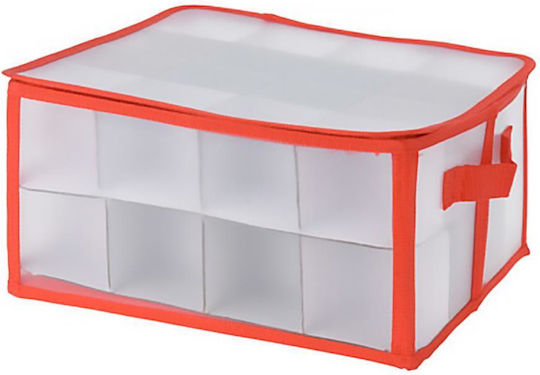 Aufbewahrungsbox für Weihnachtskugeln mit 32 Fächern 34,5x34,5x17,5 cm