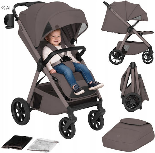 Lionelo Bett Cărucior pentru Bebeluși Potrivit de la 6+ Luni Beige Taupe 9.95kg