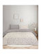 Kocoon Victoria Double Bed Sheet Set with Elastic 160x200+32cm Ecru (4pcs)