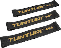 Tunturi Benzi Elastice pentru Fitness Set de 3 Bucăți Negre 0,64 m