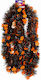 Halloween Γιρλάντα Διακοσμητική Μαύρη Orange Pumpkins 2m