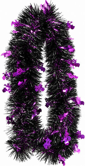 Halloween Dekorative Girlande Schwarz Purple Bats 2 m
