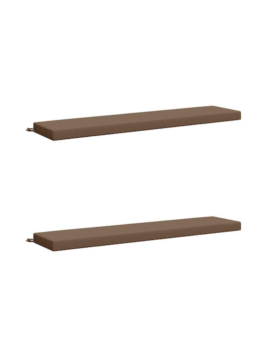 vidaXL Gartenbank-Kissen Soest Taupe 2 Stk
