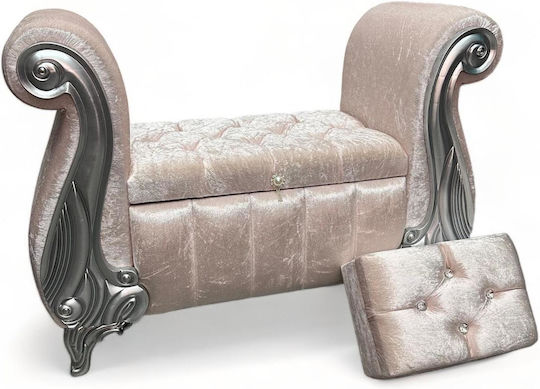 Olia Home Baptismal Velvet Chest 58x80x40 cm