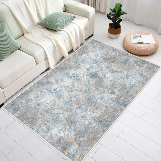 Conceptum Hypnose Conceptum Hypnose Covor Antiderapant Dreptunghiular din Bumbac Albastru 60x100cm