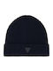 Manny Beanie Men's Knitted Beanie in Navy Blue