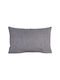 Viopros Graues Sofa-Kissen 32x52 cm